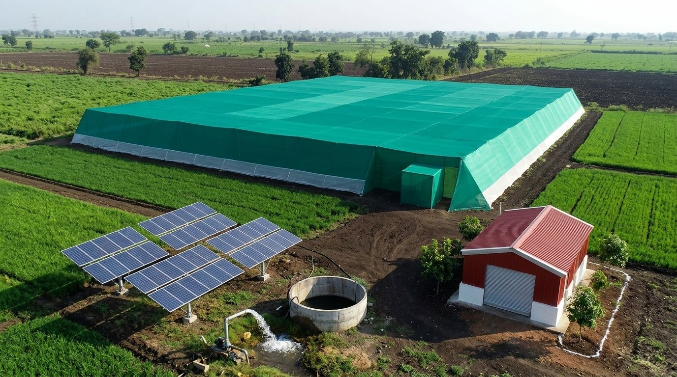 Sashanka Commercial Organic Farming and Flat Roof Shade Net House